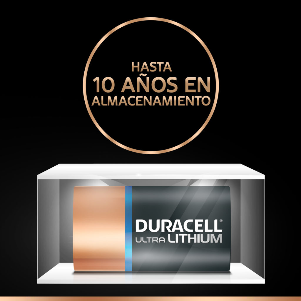 Pilas especiales Duracell de litio High Power para fotografía CR-V3 de 6V-10 anos