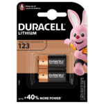 Pilas especiales Duracell de litio 123 High Power de 6V paquete de 2 piezas