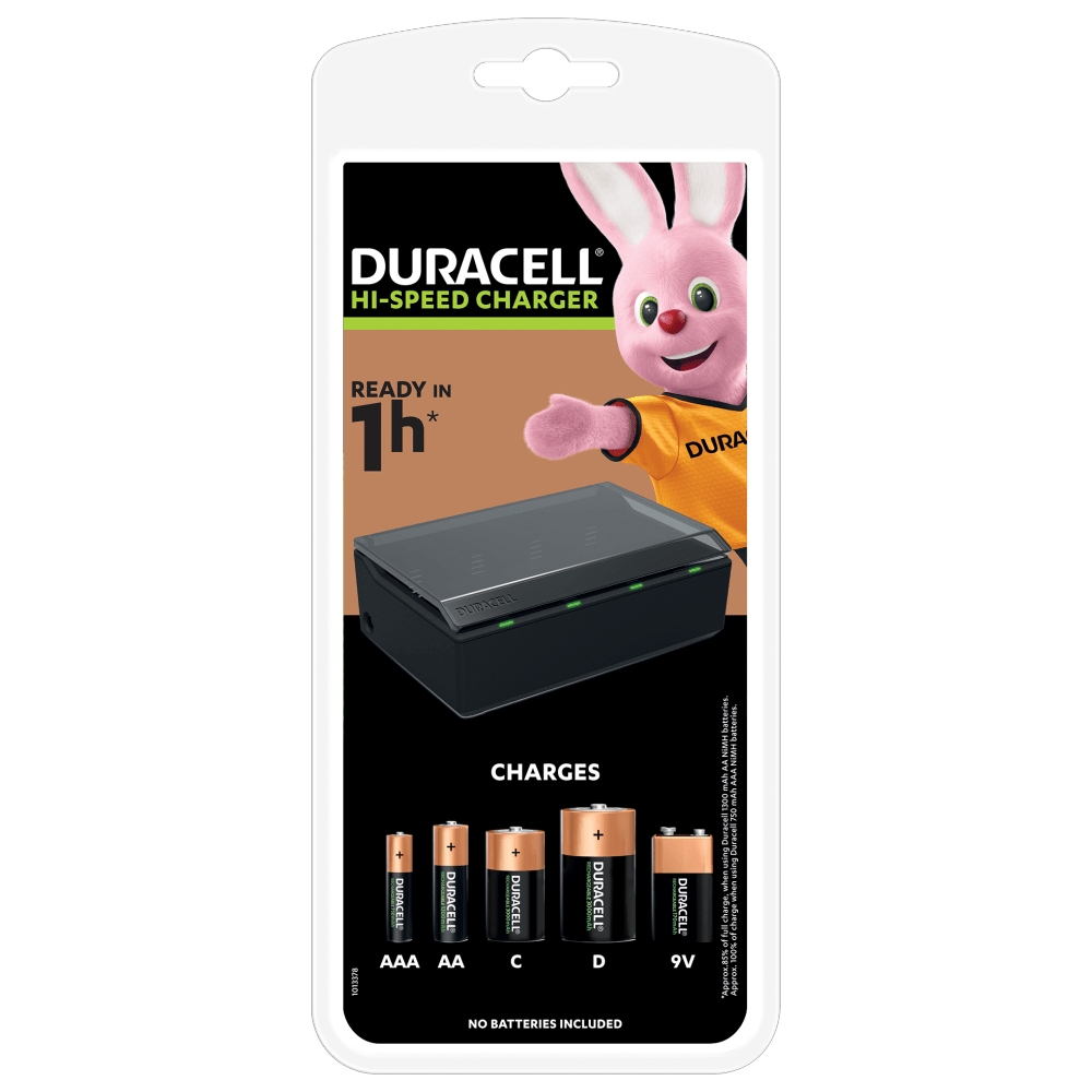 Duracell cargador de pilas en 1 hora