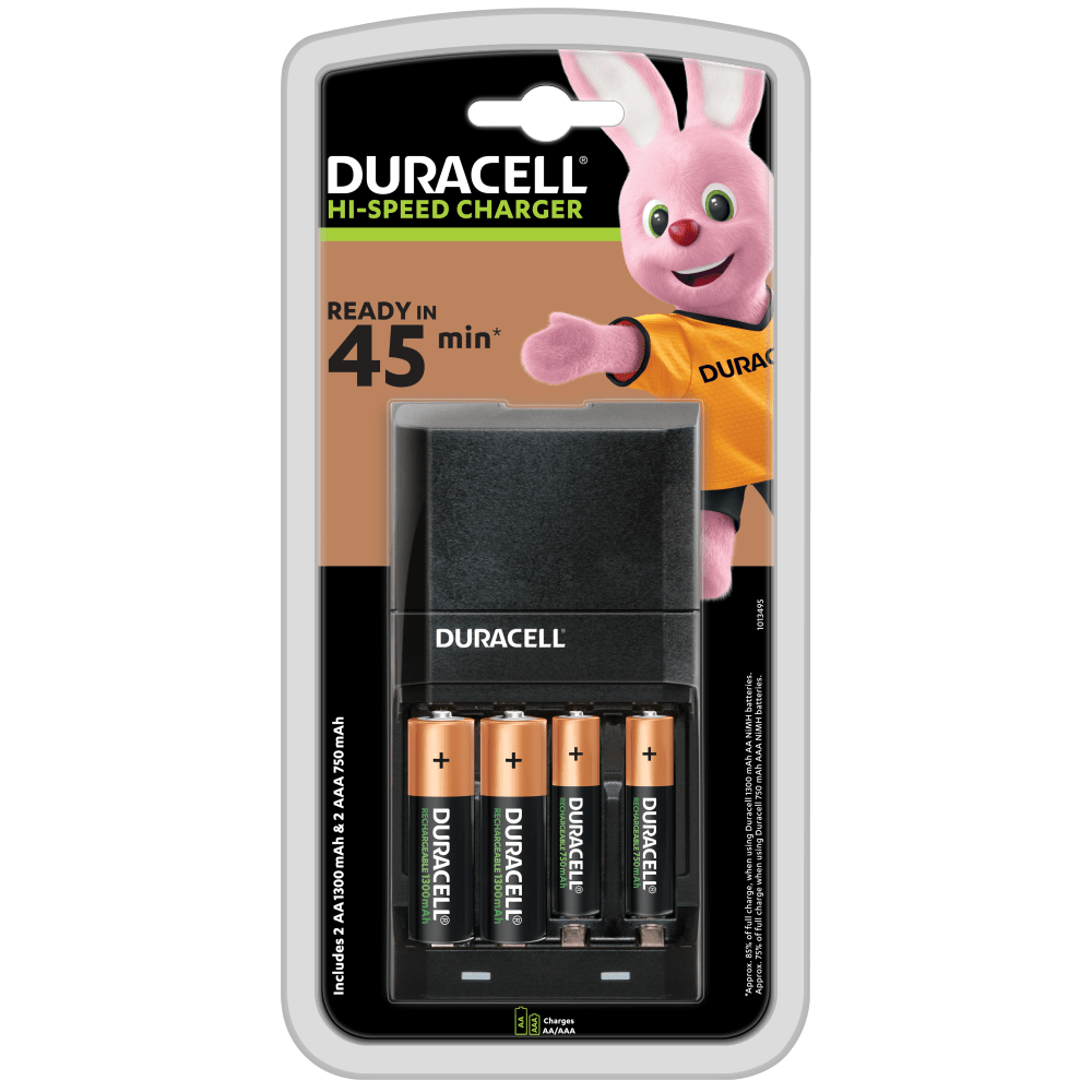 Duracell cargador de pilas en 45 minutos