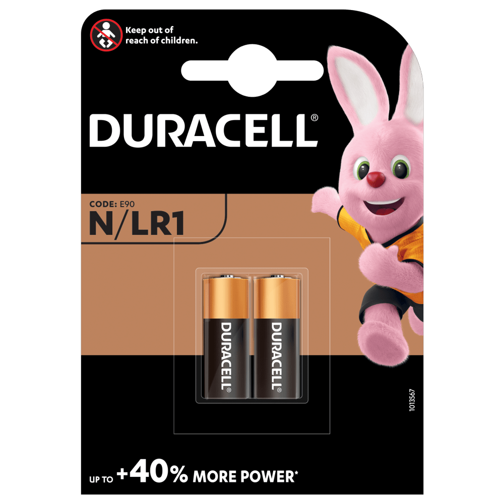 Pilas especiales Duracell alcalinas N de 1,5V paquete de 2 piezas