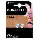 Pilas alcalinas especiales Duracell de botón LR44 de 1,5 V paquete de 2 piezas