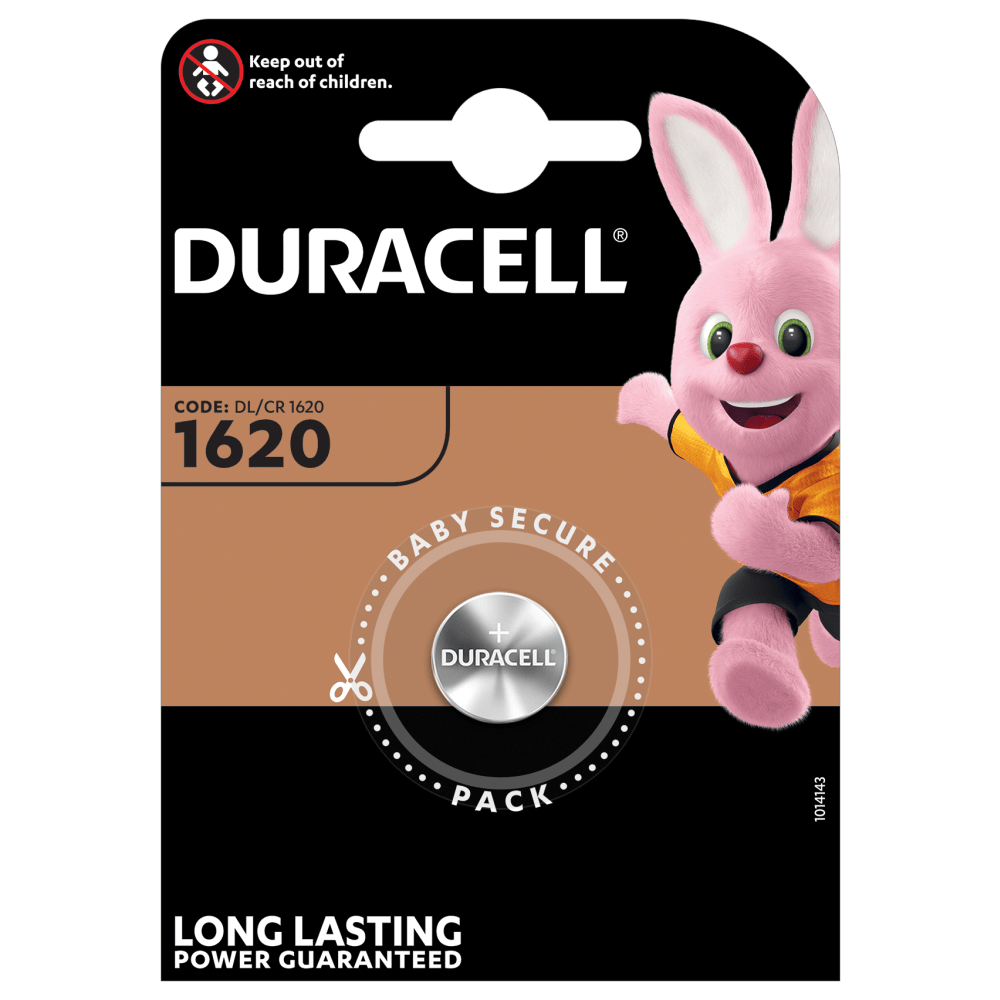 Pila especiales Duracell de botón de litio 1620 de 3 V