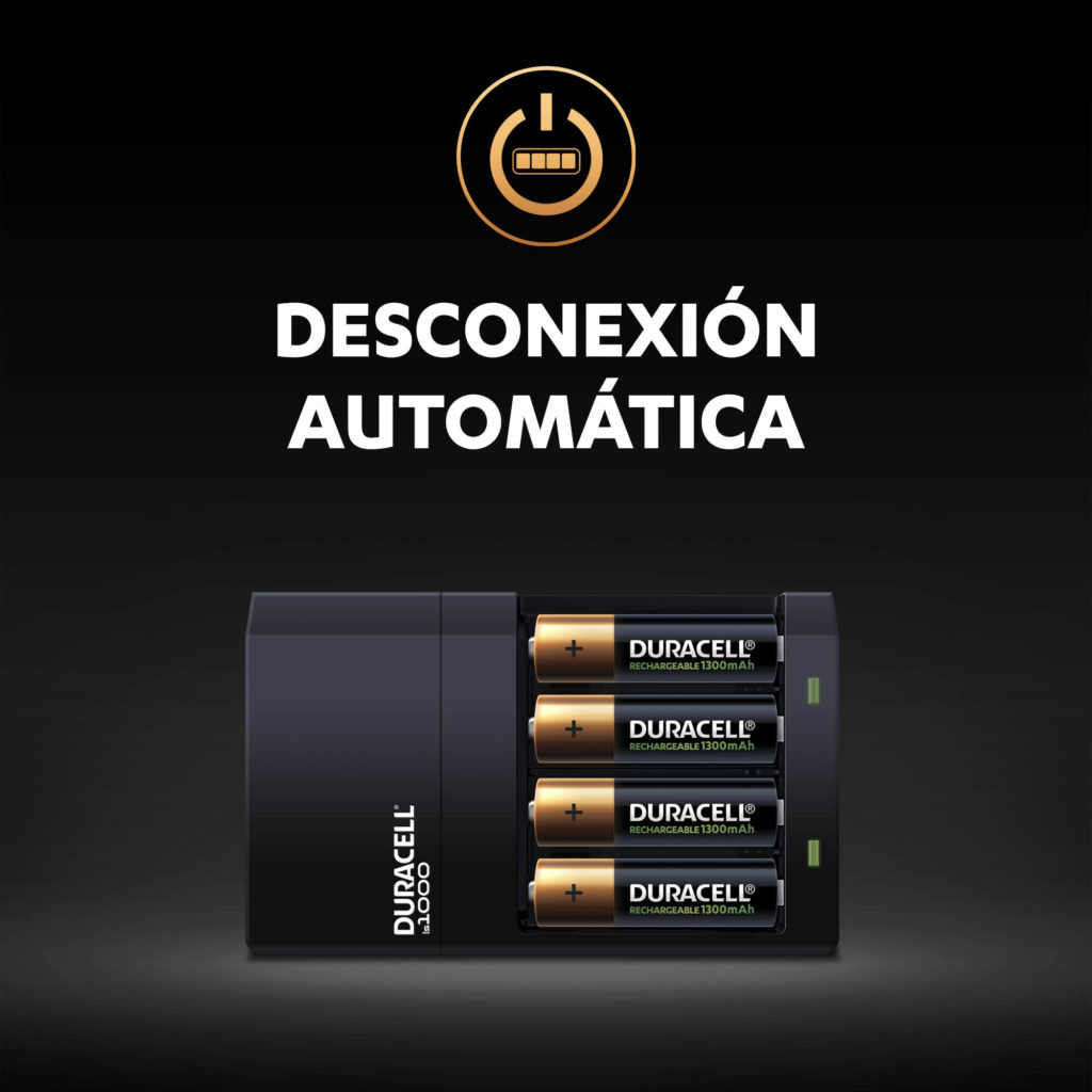 Duracell cargador de pilas en 4 horas