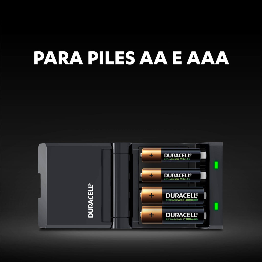 Duracell cargador de pilas en 45 minutos