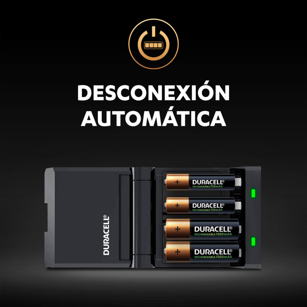 Duracell cargador de pilas en 45 minutos
