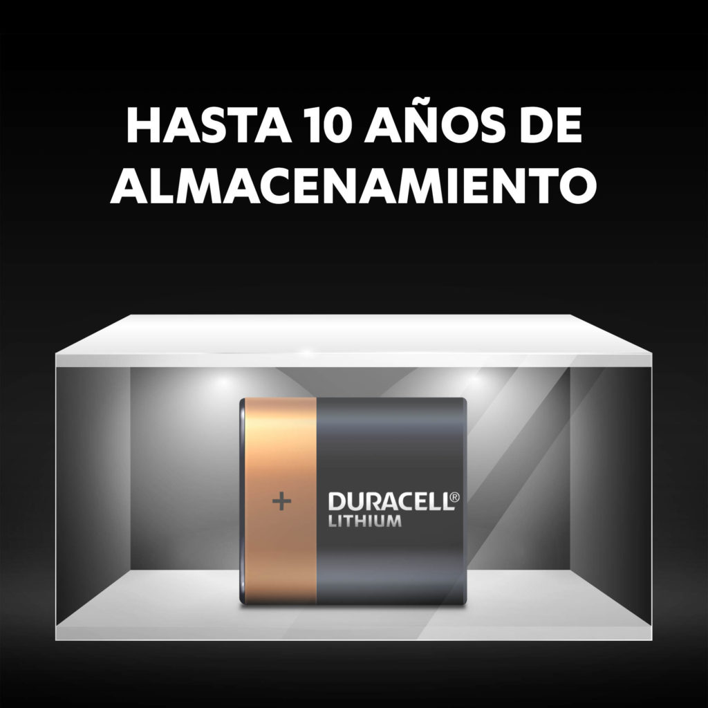 Bunny presenta Pilas especiales Duracell de litio High Power para fotografía 223 de 6V-10 años en almacenamiento