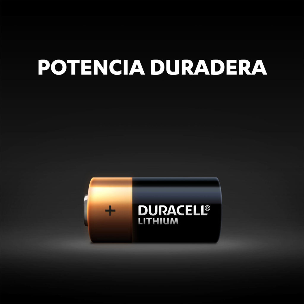 Pilas especiales Duracell de litio CR2 High Power de 6V-larga duración garantizada